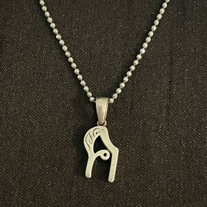Vintage 925 Italian Silver Chain & 925 Pendant